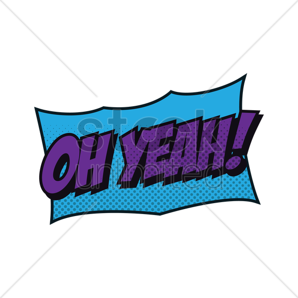 Comics Clipart Text Png - Comic Oh Yeah Png (600x600)