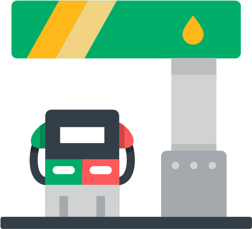 Gas Station Free Icon - Posto De Gasolina Png (512x512)