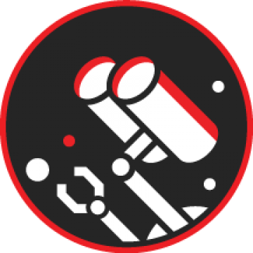 Moonbots Sticker Red - Moon (360x360)