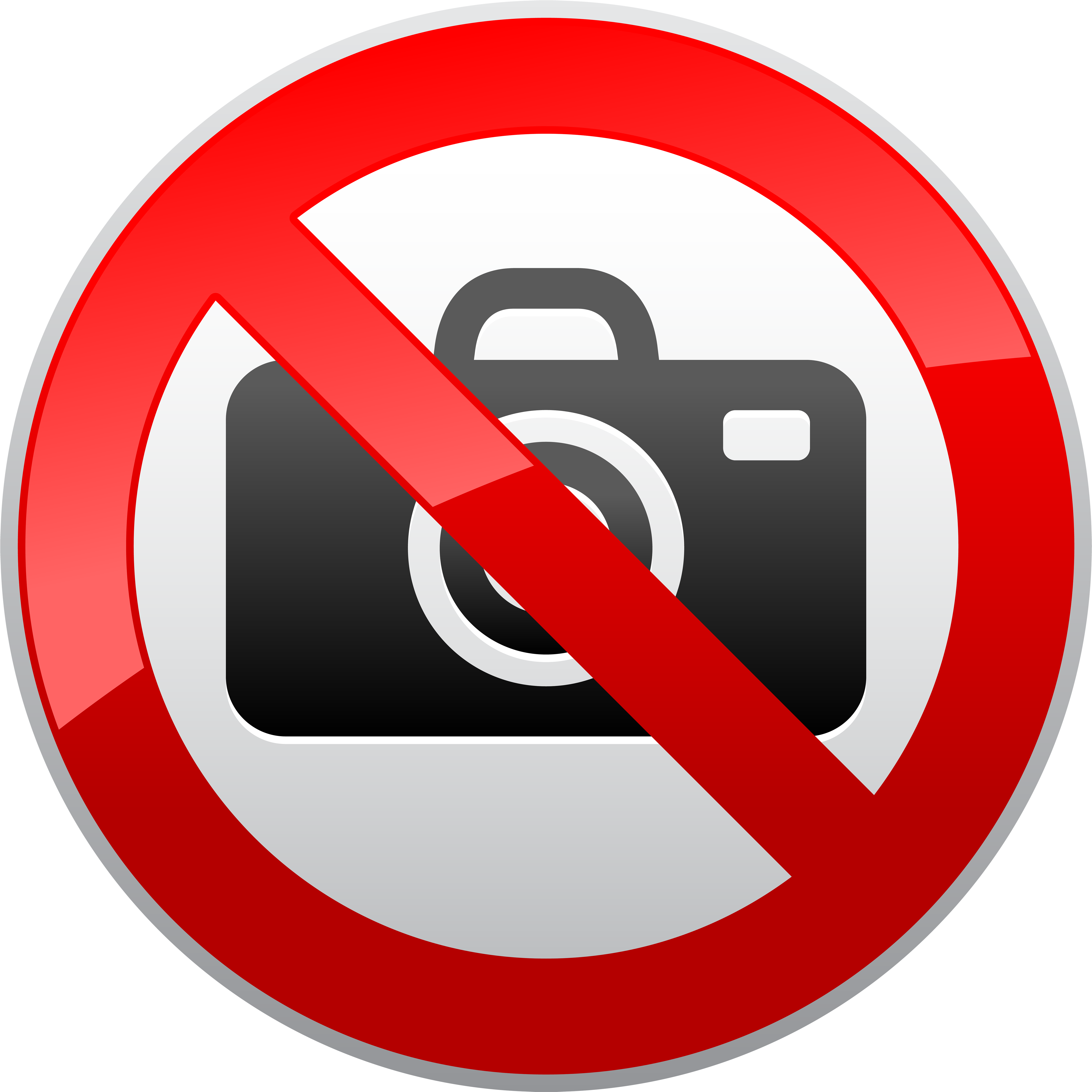 No Photography Prohibition Sign Png Clipart - No Photo Sign Png (5000x4999)