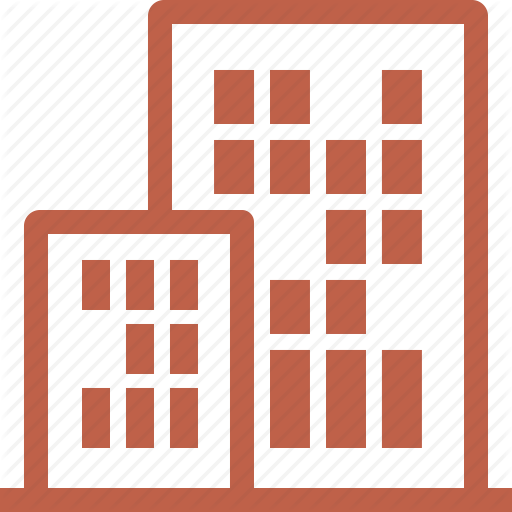 Insurance Office Icon - Apartments Icons Red (512x512)