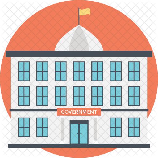 Government Icon - Government Building Icon (512x512)