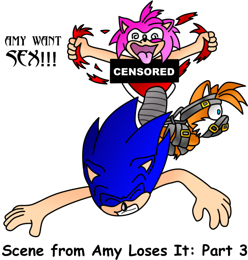 Scene From Amy Loses It - Amy Rose Rape Sonic (808x870)