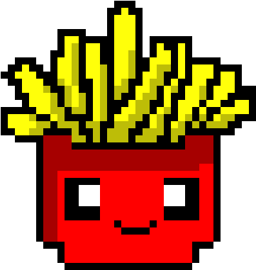 Fries - Fries Pixel Art Png (460x450)
