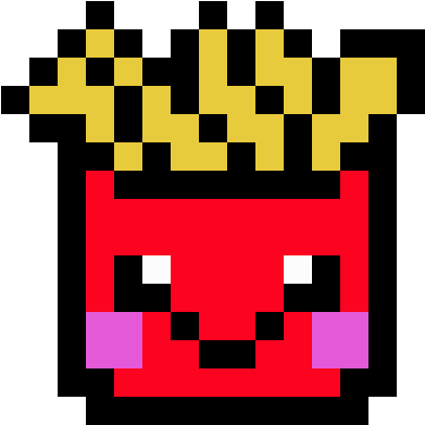 Fries - Pixel Art French Fries (400x400)