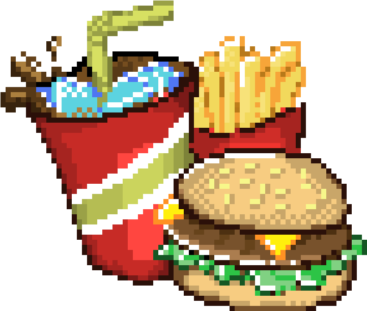 Fast Food - ) - Food Pixel Transparent (820x630)