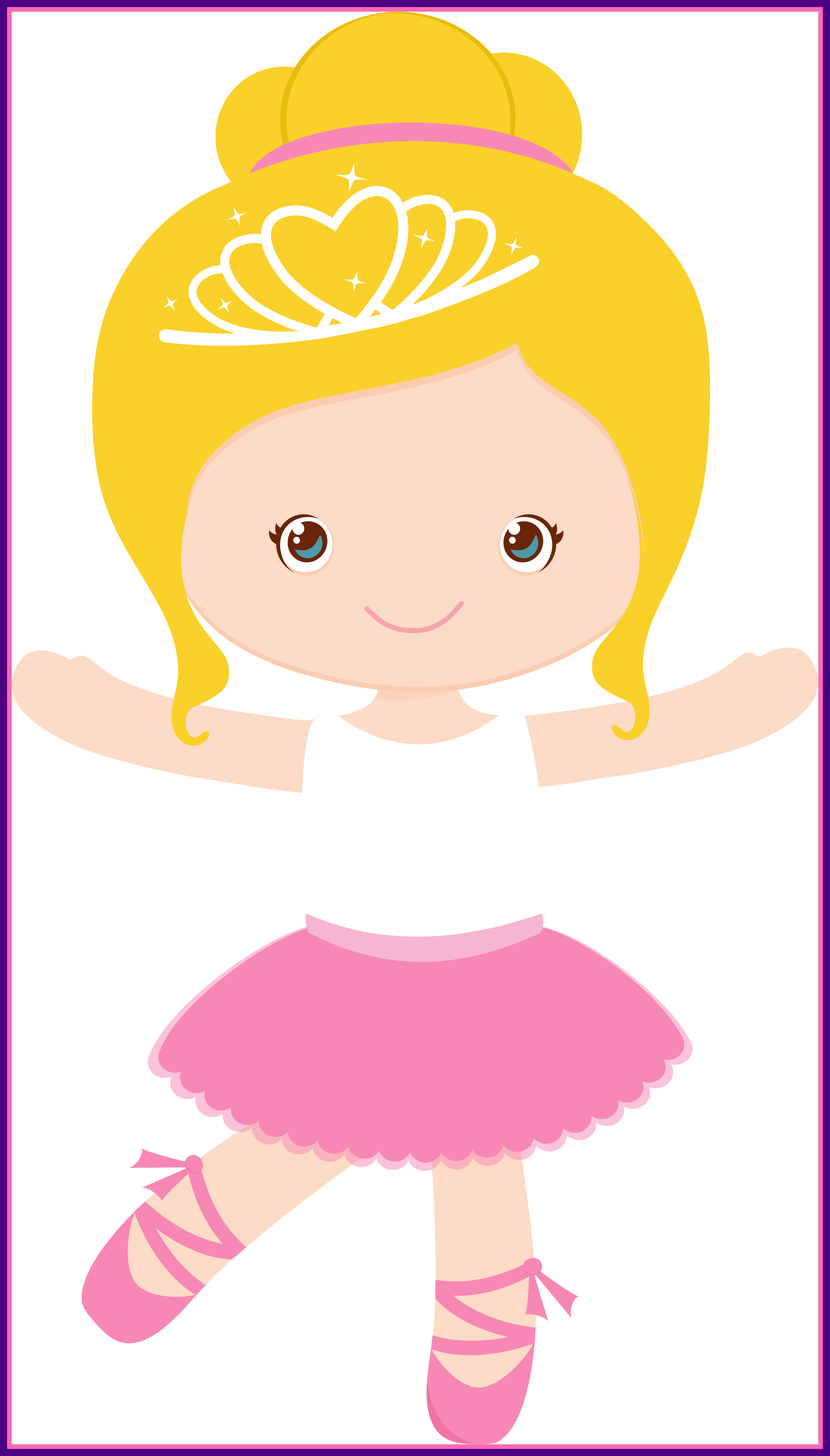 Little Girl Ballerina Clipart - Bailarina Png Fundo Transparente (1791x3141)