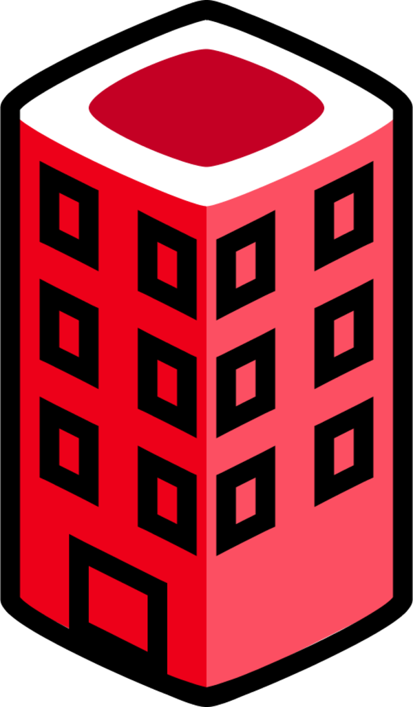 &1605&1576&1606&1609 &1576&1585&1580 &1587&1603&1606&1610 - Red Building Clipart (600x1027)