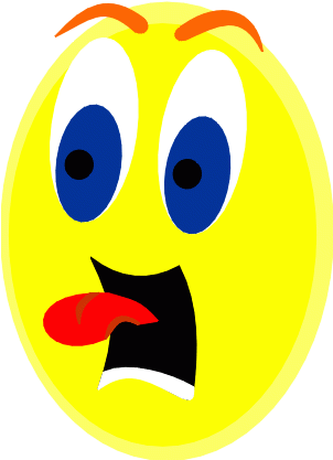 Scared Face Clipart - Scared Clip Art (301x424)