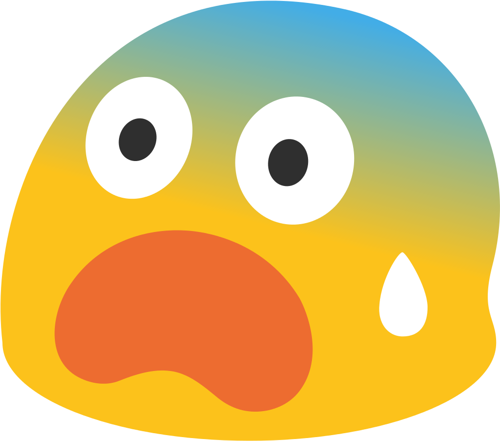 Original &lrm Svg Nominally 128 &215 Pixels Size - Emoji Fear (1024x1024)