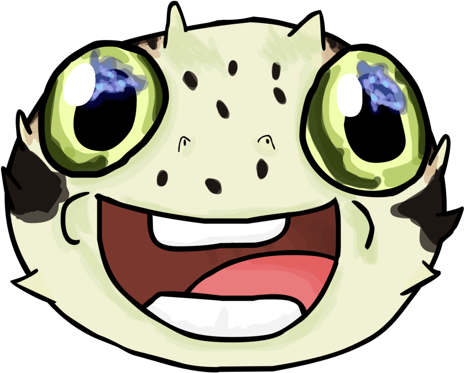 Porcupine Pufferfish Face By Arceusfish - Porcupine Pufferfish Face By Arceusfish (1024x745)