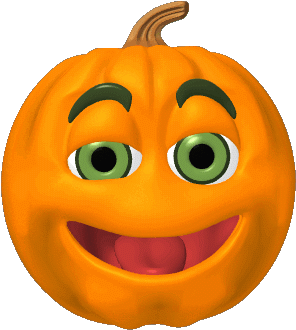 Pumpkin Face Cliparts - Gif Pumpkin (350x350)