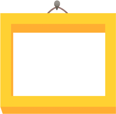 Yellow Photo Frame Transparent Png - Moldura Png (512x512)