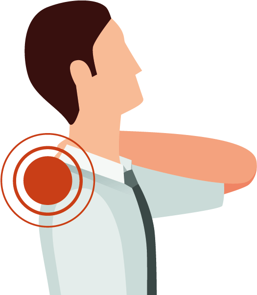 Man With Shoulder Pain After Accident - Shoulder Pain Transparent (552x602)