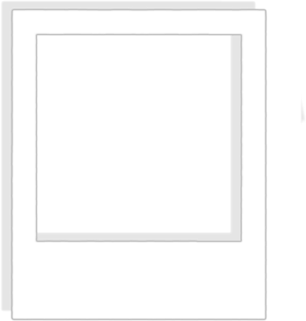 Polaroid Frame White Square Freetoedit Remixit Remixme - Monochrome (1024x1074)