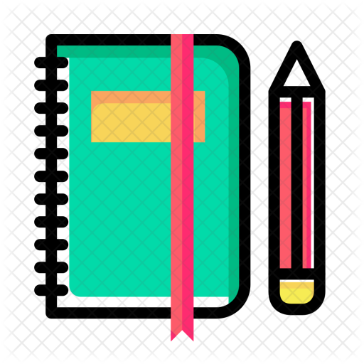 Pencil Clipart Folder - Pencil And Book Icon (512x512)