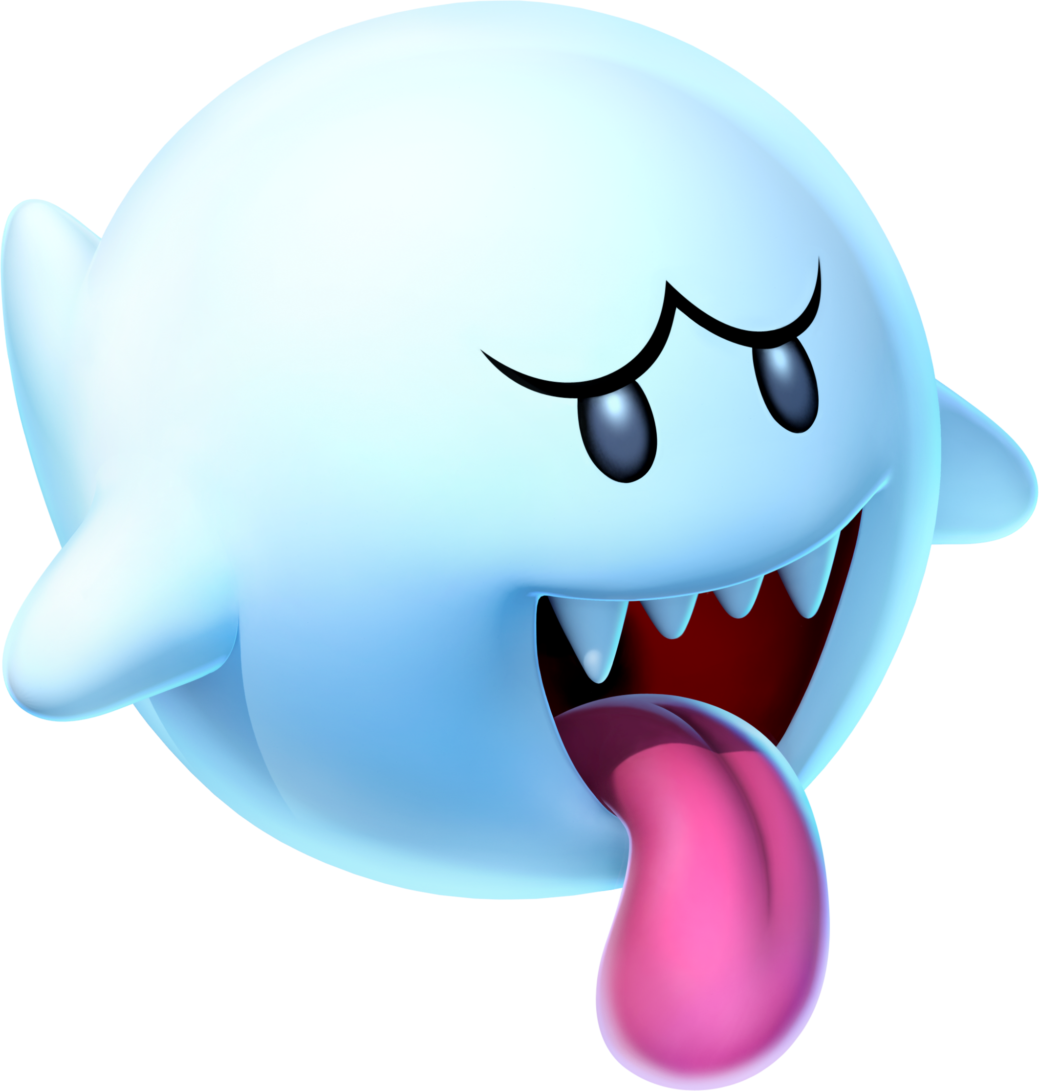 Mario Bros Clipart Enemy - Boo Mario (2126x2232)