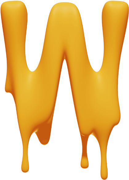 Melting Font - Melting Png (595x595)