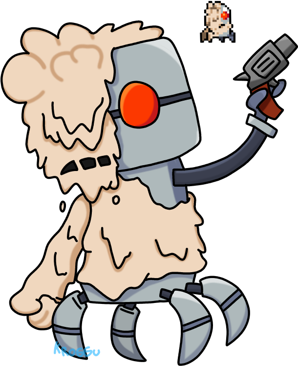 [fanart] Melting Robot Fusion - Cartoon (704x849)