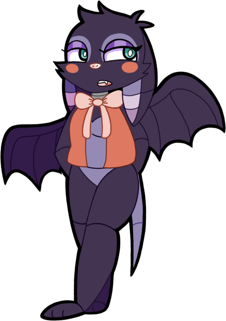 Burgundy Bat By Its Commander Cookie - Digital Art (749x1066)