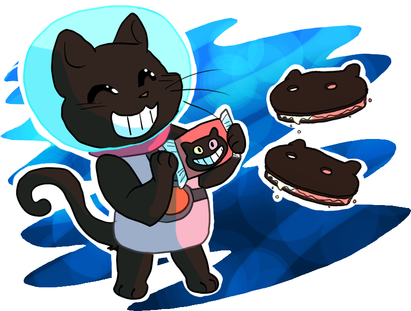 Cookie Cat 2 By Oatsandtoast - Cartoon (862x658)