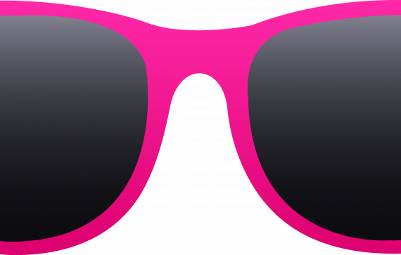 Ray Ban Clipart Pink Sunglass - Beach Sunglasses Clipart (570x363)