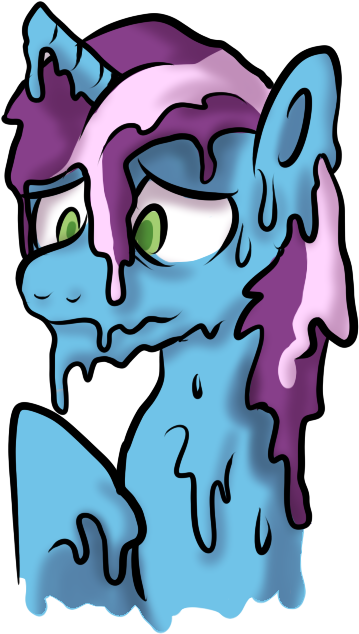 Goo Pony, Melting, Oc, Oc - Cartoon (591x709)