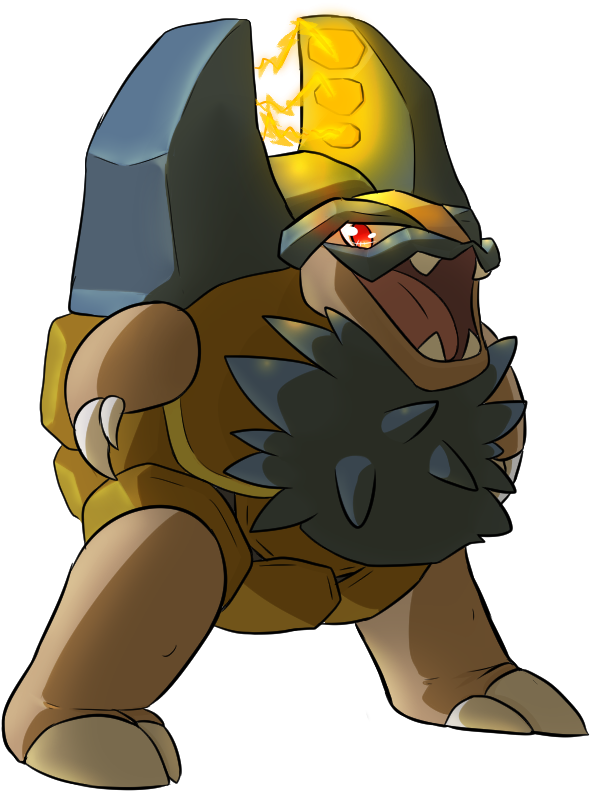 [collab] Shiny Alolan Golem By Nuclear-smash - Golem Shiny (714x840)