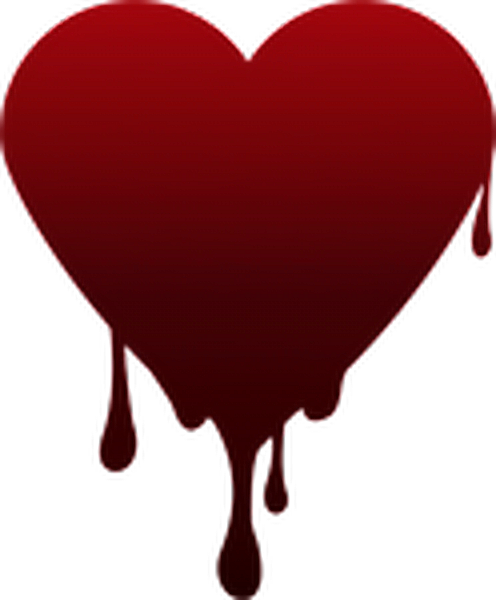 Heart Red Dripping Melting Freetoedit - Dripping Heart Clipart (496x600)