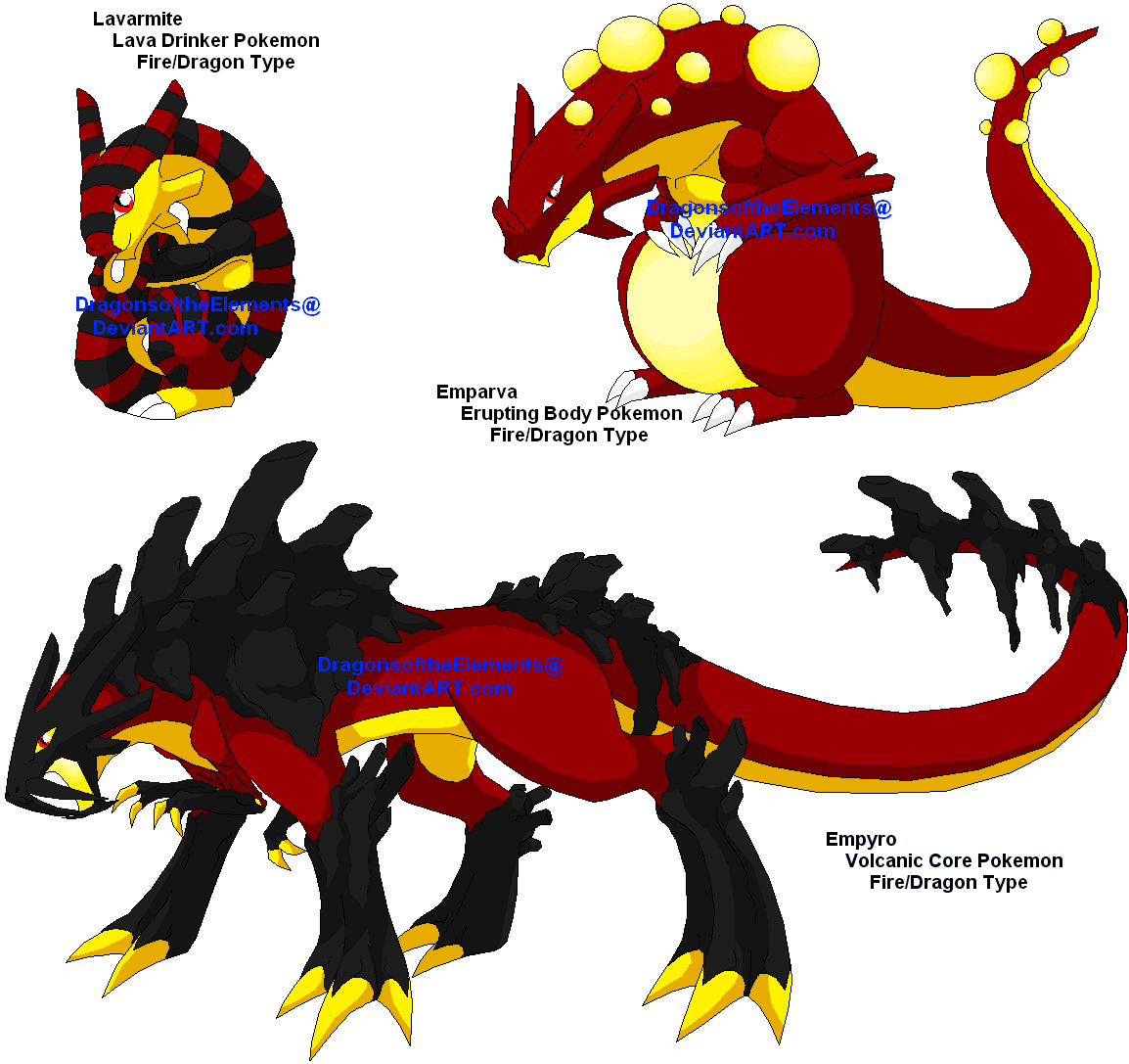 By Xenomorphicdragon - Fire Dragon Pokemon Ideas (1154x1087)