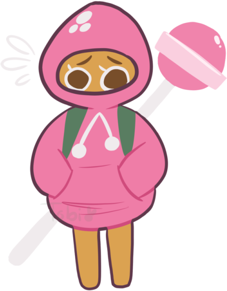 Here Have A Strawberry Cookie - Cartoon (500x650)