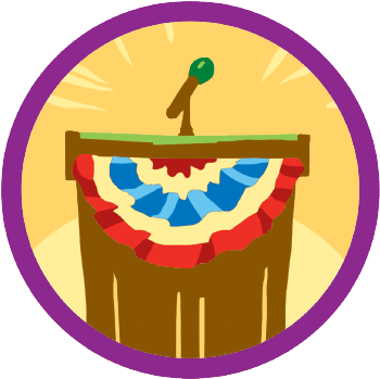 To Make It Happen, You'll Set A Group Goal, Explore - Junior Inside Government Badge (600x600)