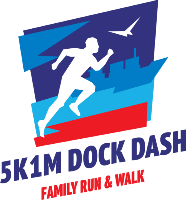 5k /1 Mile Dock Dash @ Port Of Brownsville - Graphic Design (371x400)
