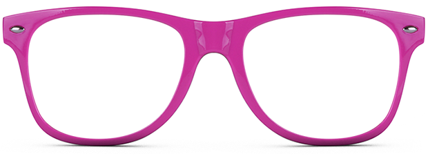Choose - Pink Glasses Frame Png (620x236)