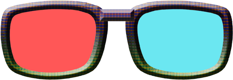 3d Red Cyan Glasses By Joe Lynn Design - Orange (900x402)