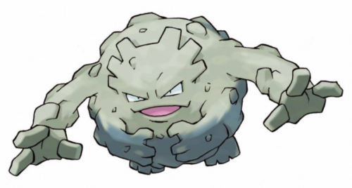 Graveler/golem Gorons Are Rock Creatures That Travel - Pokemon Graveler (500x268)