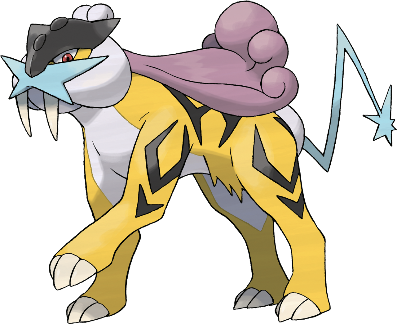 Raikou Je Jednoduchý, Electric Pokémon S Electric Útoky - Pokemon Black And White Legendaries (1280x1280)