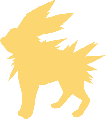 Electric, Pokemon, And Silhouette Image - Electric Pokemon Silhouette (344x388)