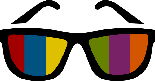 Glasses In Colour Png (500x261)