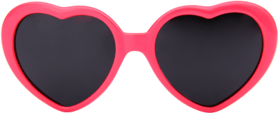 Pink Heart Sunglasses Png (400x400)