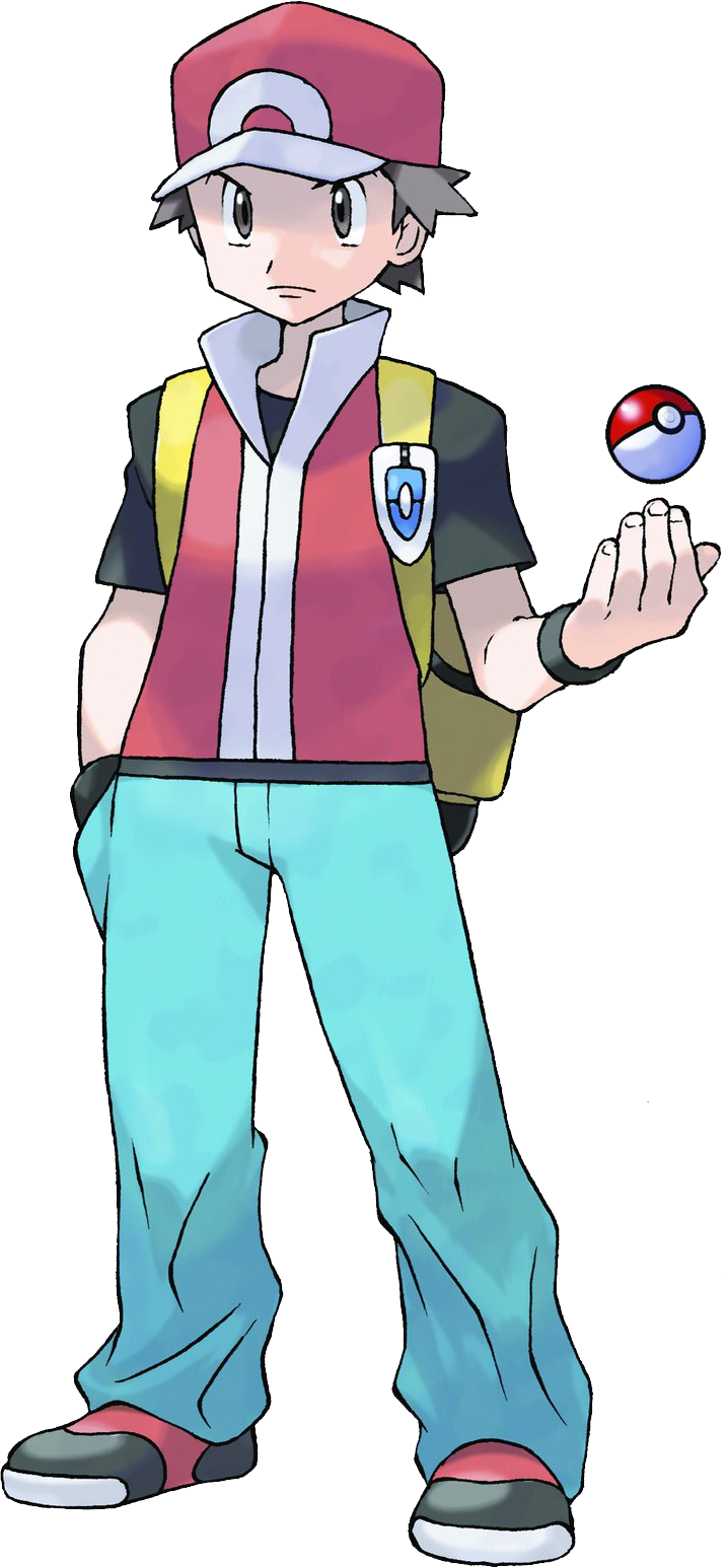 The Battle Against Pokémon Trainer Red At The Summit - Red Pokemon (718x1546)
