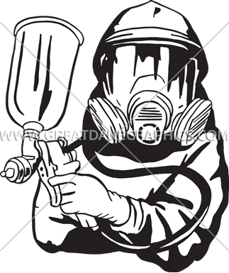 Auto Painter - Painters Equiopment Drawing (323x385)