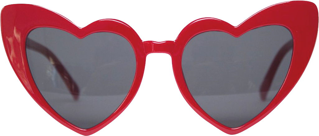 Red Heart Shaped Sunglasses - Heart Shaped Sunglasses Black (1100x1100)