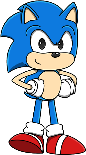 Classic Sonic Foot Tap By Tulf42 - Cartoon (397x683)