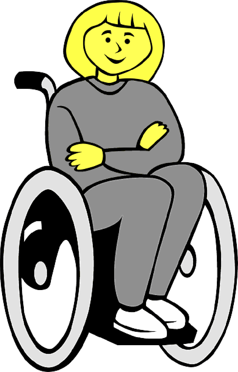 Old, Student, Drawing, People, Boy, Man, Kid, Lady - Girl On A Whhelchair Png (800x1248)
