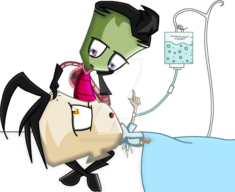 Tap, Tap Dib Is Sick By Pat The Kitsune - Invader Zim Dib Is Sick (800x654)