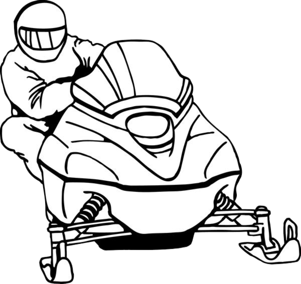 Snowmobiling Cliparts - Snowmobile Clipart Free (620x586)