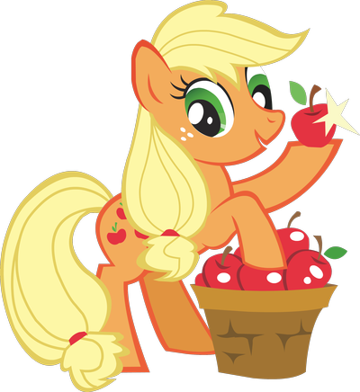 Jej Bok Zdobi Piękny Cutie Mark, Nazwiązujący Do Tradycji - My Little Ponies Applejack (400x436)