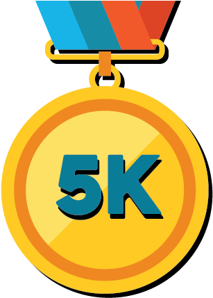 In Just 8 Weeks, You Can Run Your First 5k - Race At Your Own Pace Medals Clipart (500x500)