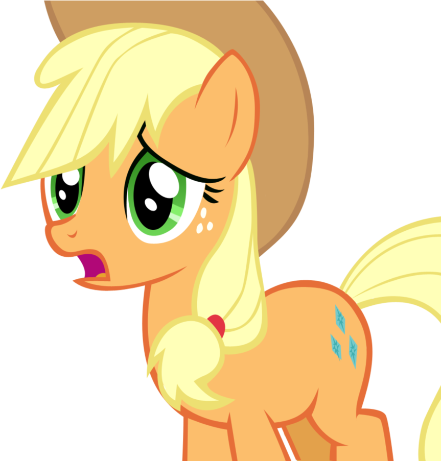 Applejack Tried Hard To Rarity - My Cutie Mark Is Telling Me Applejack (885x902)